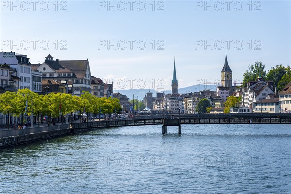 Fraumuenster and church tower St. Peter