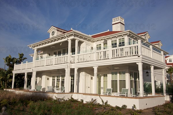 Architectural abstract of beach front accommodations