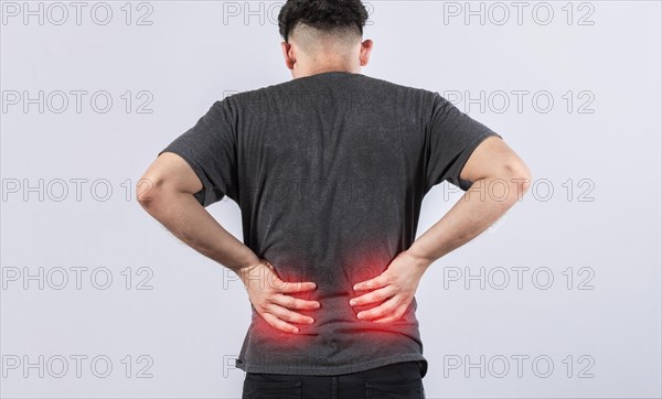 Man with spine problems