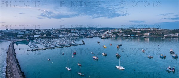 Dawn over Brixham Marina and Harbor