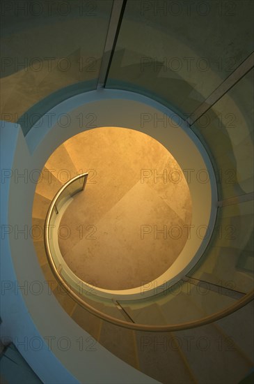 Majestic spiral staircase abstract