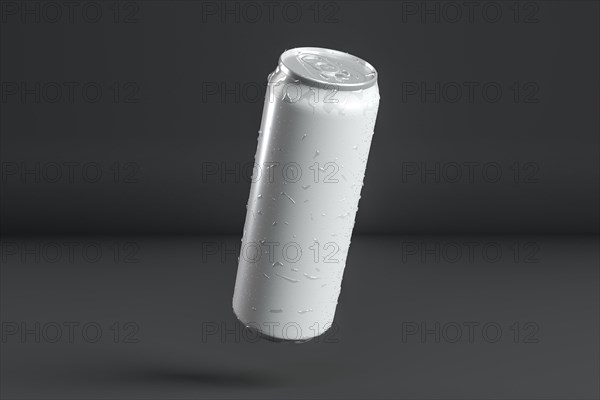 Abstract aluminum can presentation