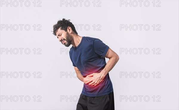 Person with stomach pain