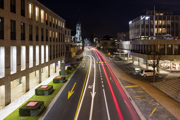 Aeulestrasse in the evening