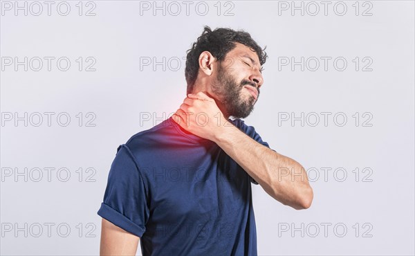 Neck pain and stress concept