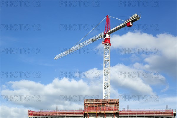 Crane at construction site
