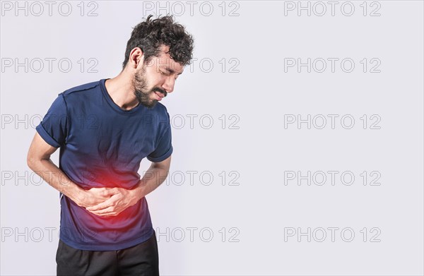 Person with stomach pain