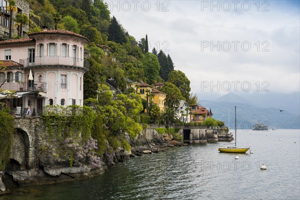 Colourful lakeside villas