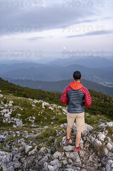 Hiker looking into the distance