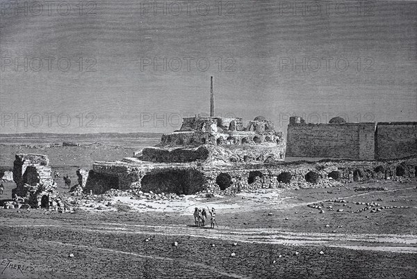 Ruins of the Palace of Feroze in 1880