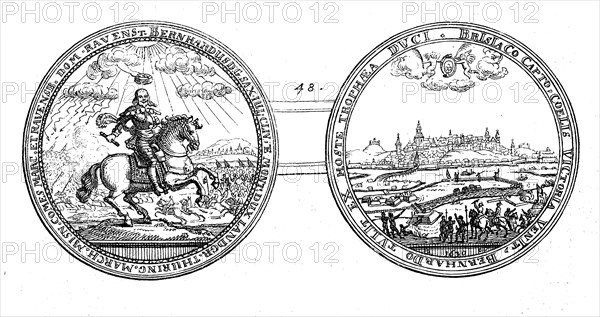 Commemorative coin of Bernhard von Weimar for the Conquest of Breisach