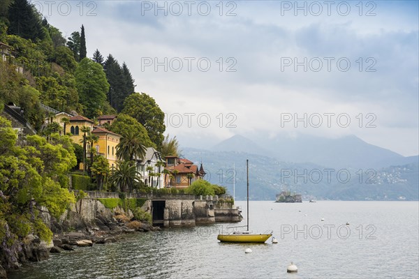 Colourful lakeside villas