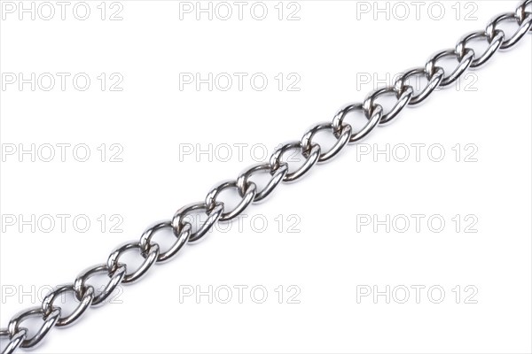 Metal chain isolated on white background