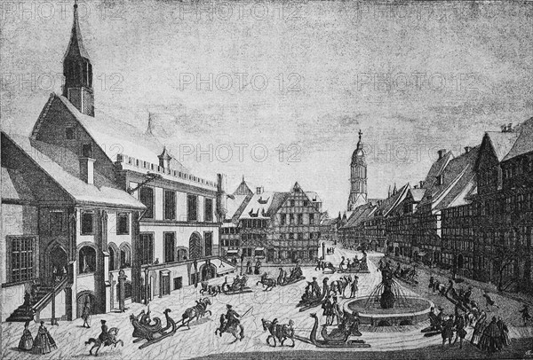 The market place in Goettingen