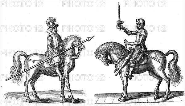 Lancers and cuirassiers from the time of the Thirty Years' War