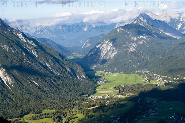 View over mountain valley