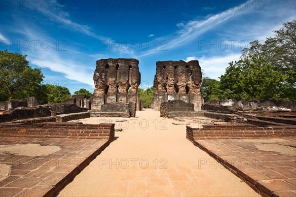 Ancient Royal Palace ruins Pollonaruwa