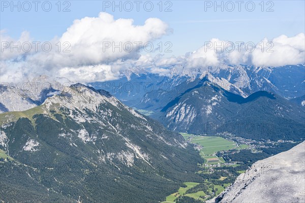 View over mountain valley