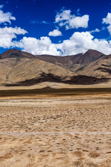 Himalayan landscape in Himalayas along Manali-Leh road