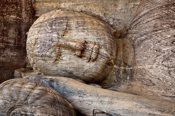 Close-up of Reclining Buddha