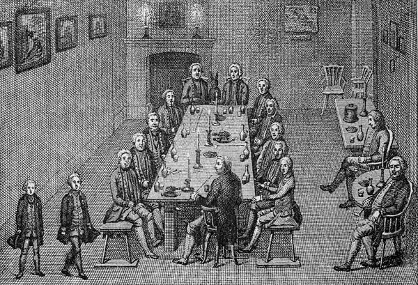 An Evening Party of King Frederick William I the Tobacco College