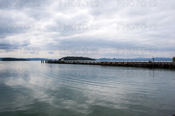 Boat jetty in Tuoro sul Trasimeno