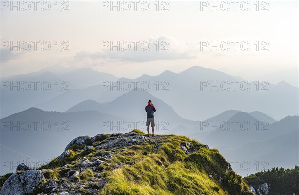 Hikers on the Benediktenwand