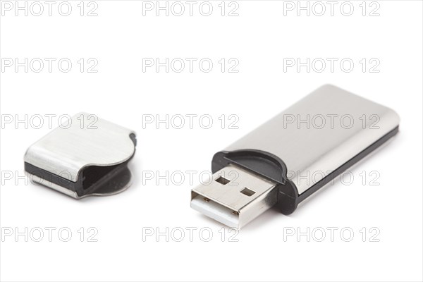 USB flash drive isolated on white background