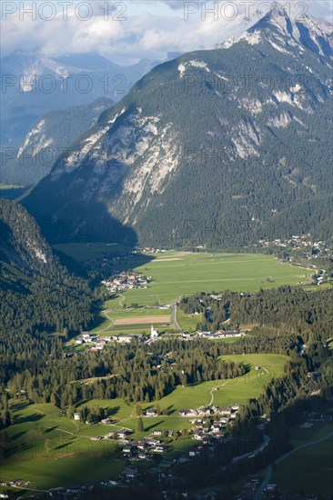 View over mountain valley