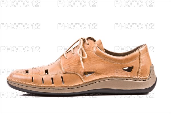 Man's Summer shoe isolated on white background