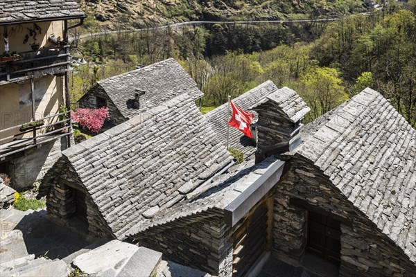 Typical granite stone houses