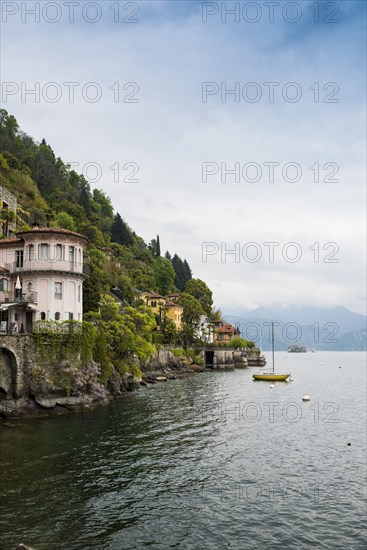 Colourful lakeside villas