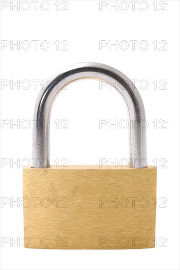 Simple Padlock isolated on white