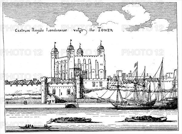 Old view of the Tower of London