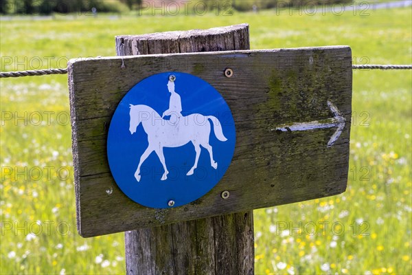 Signposting for a bridle path