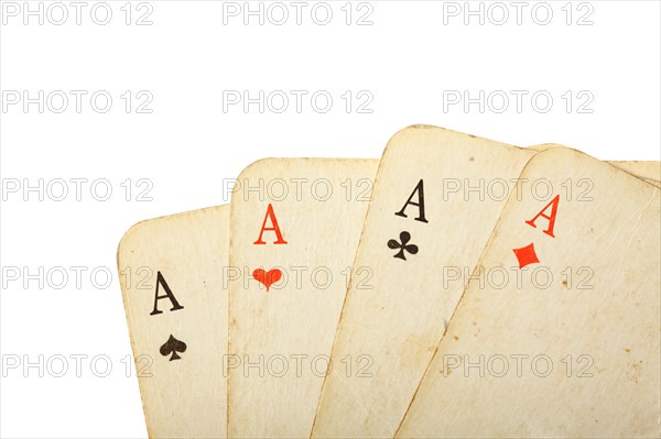 Four old cards