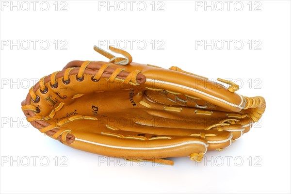 Baseball catcher mitt isolated on white background