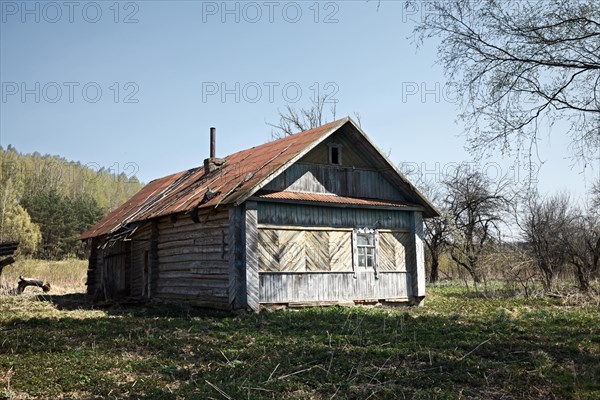 Old ruined abandoned house