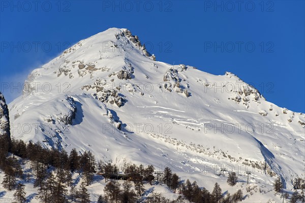 Summit of Dent Favre as seen from Ovronnaz