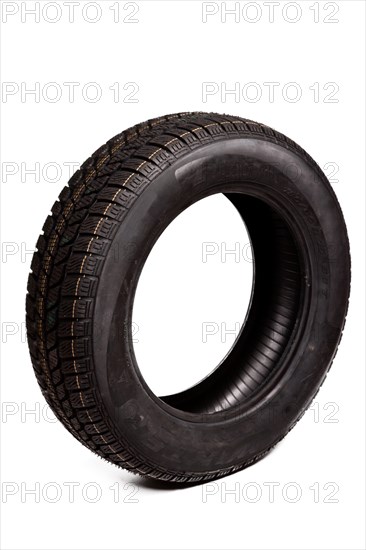 Car tire isolated on white background