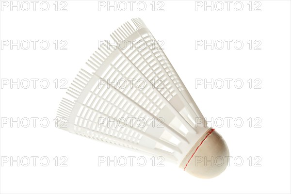 Shuttlecock isolated on white background