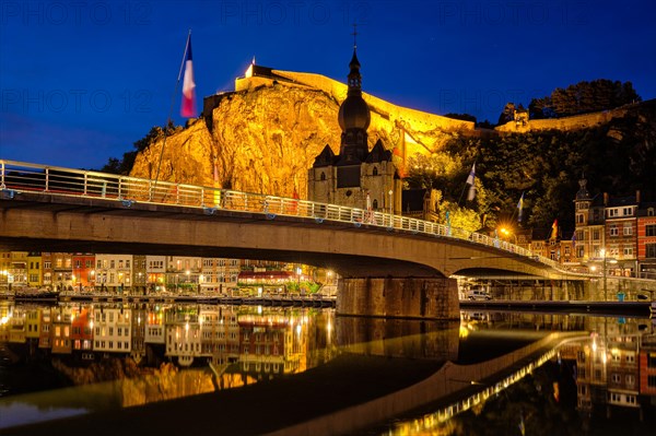 Night view of Dinant town