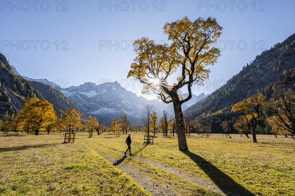 Young woman hiking