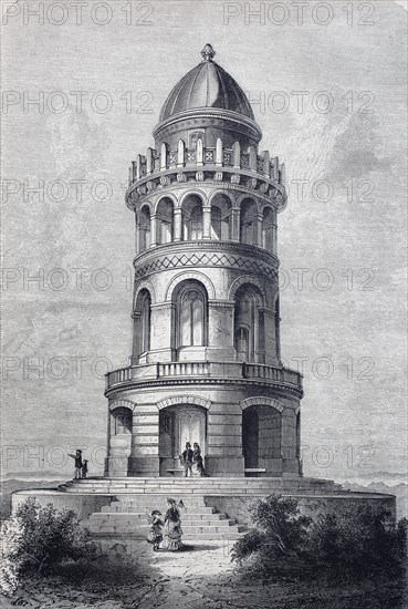 Ernst-Moritz-Arndt-Tower on the Rugard on the island of Ruegen