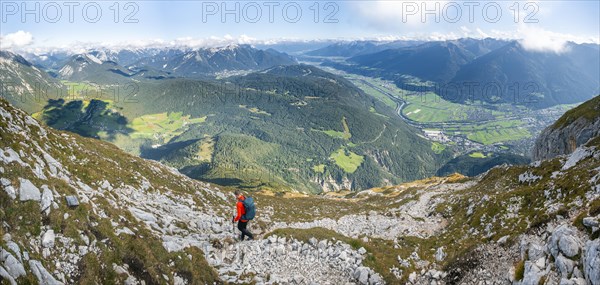 Hikers descending