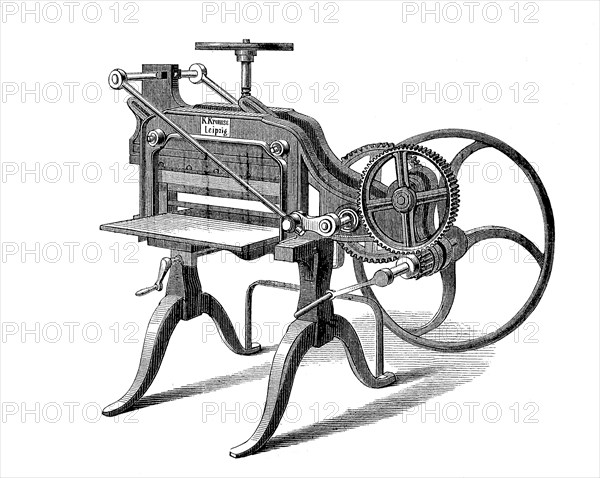 Ueberarbeitete und verbesserte Version des Papierschneiders von K. Krause