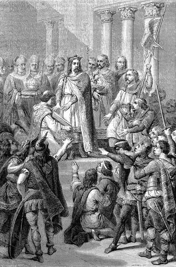 The Coronation of Hugh Capet as King of the Franks from 987 to 996