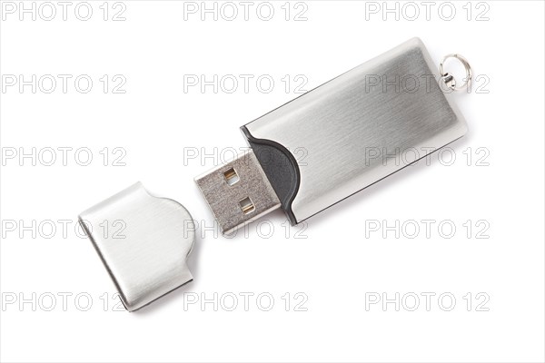 USB flash drive isolated on white background