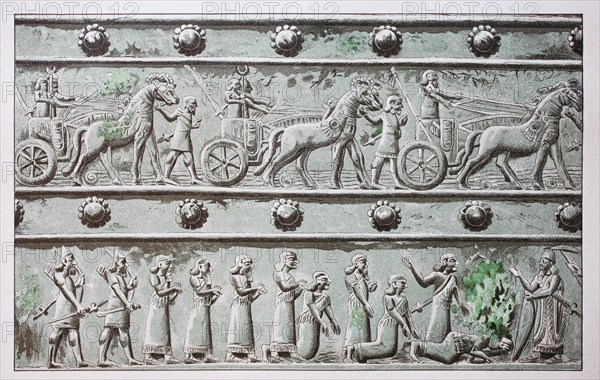 Relief on the bronze gate of Balawat