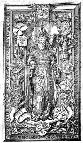 Tomb slab of Emperor Frederick III in St. Stephen's Cathedral